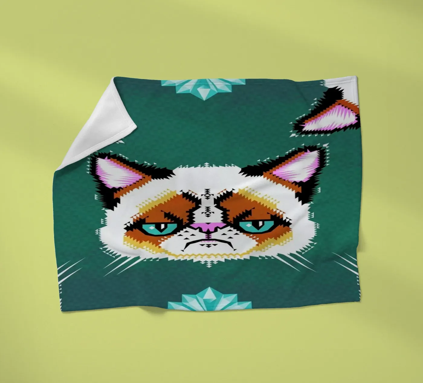 Grumpy Cat Fleecedecke von Chobopop