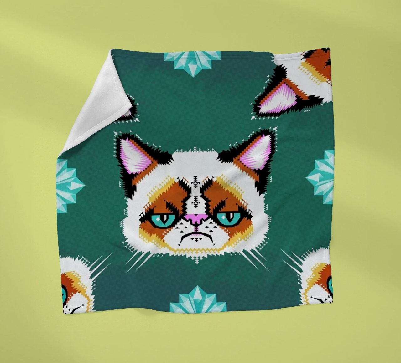 Grumpy Cat coperta in pile da Chobopop