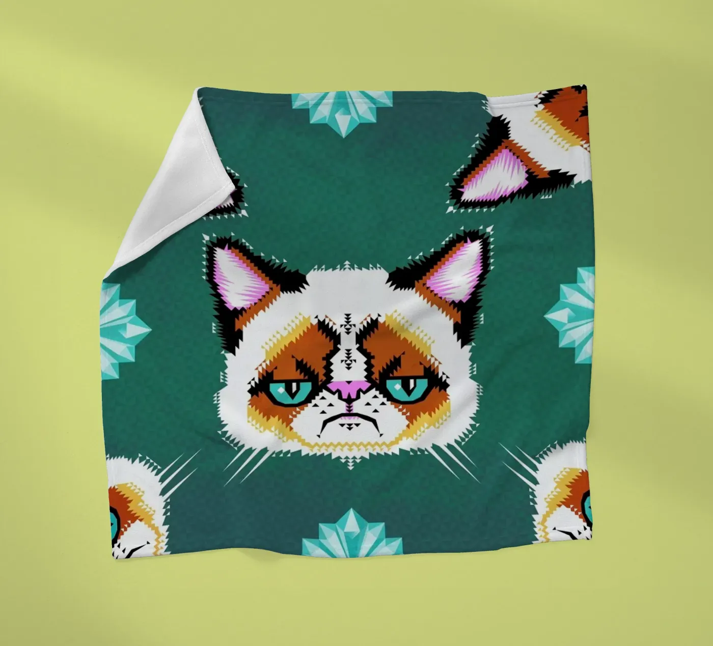 Grumpy Cat Fleecedecke von Chobopop