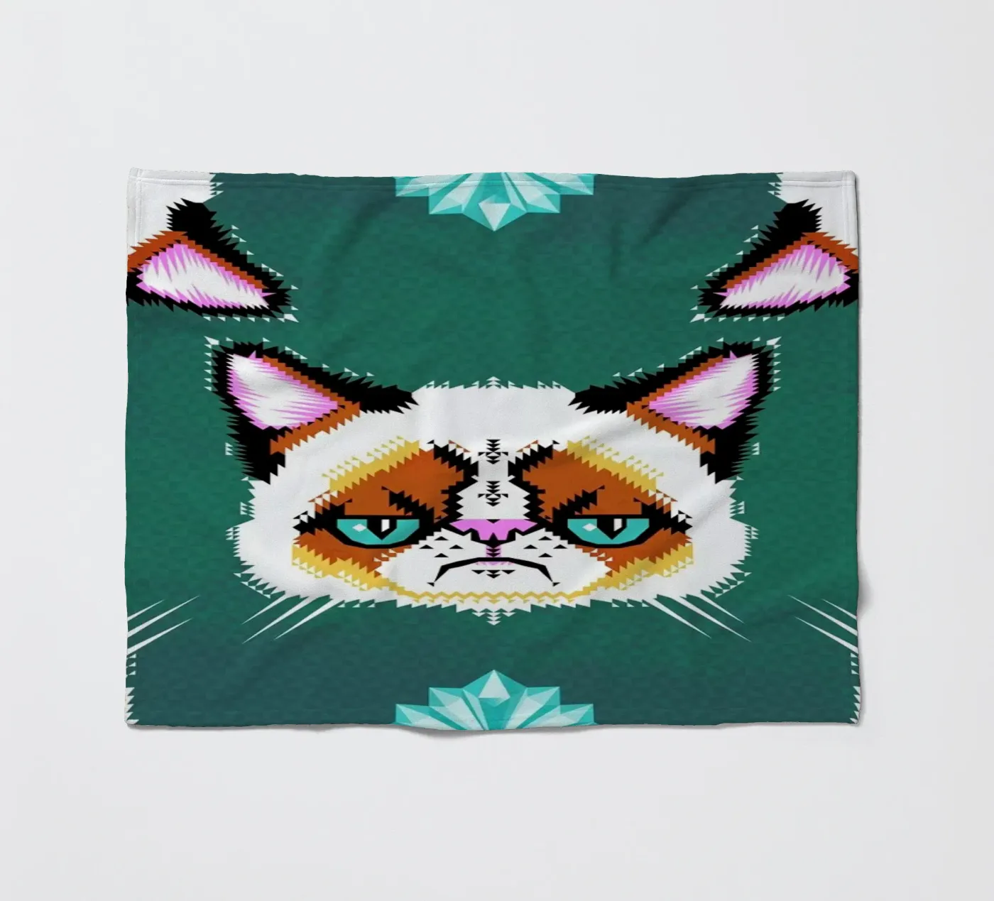 Grumpy Cat Fleecedecke von Chobopop