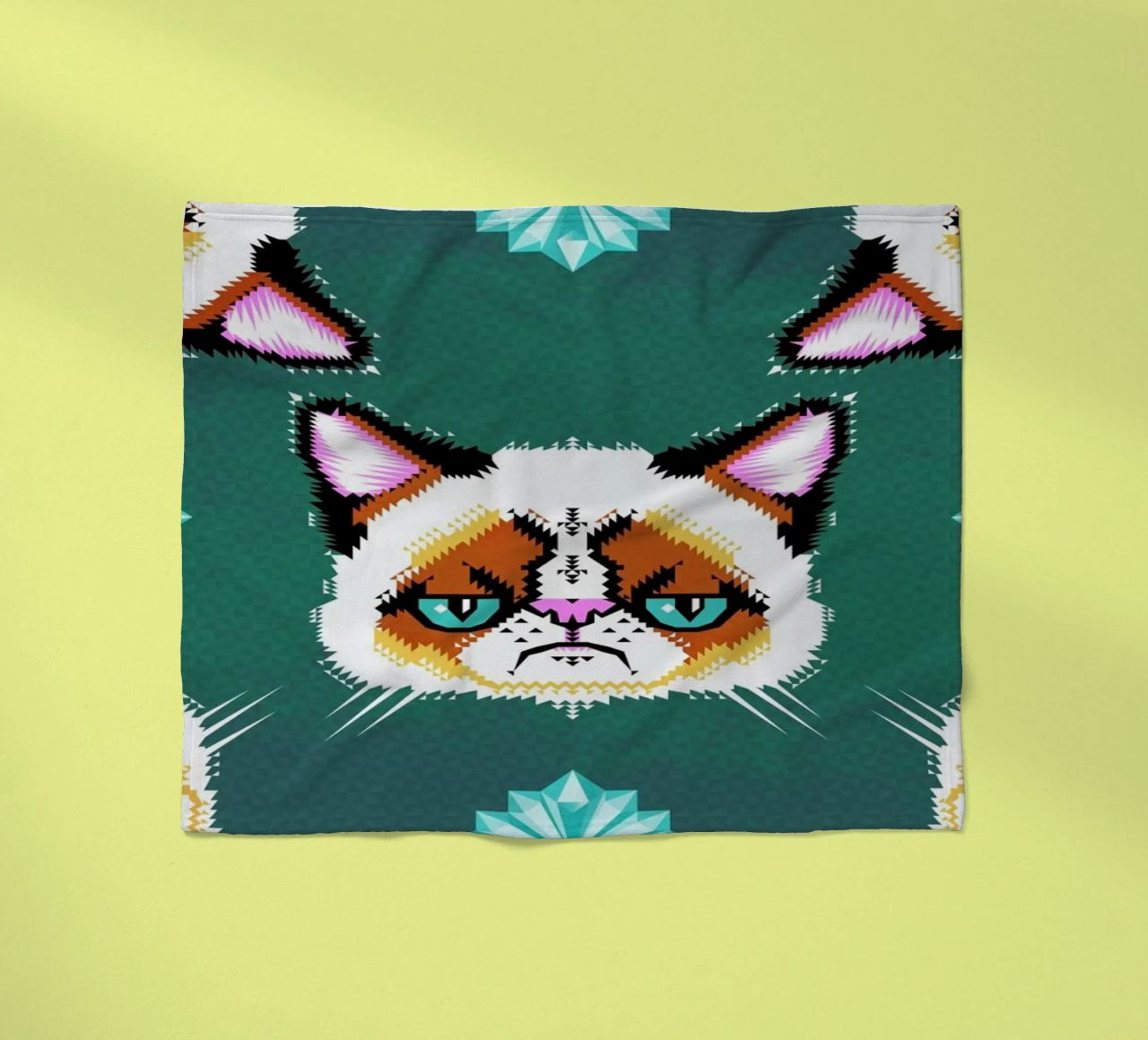 Grumpy Cat coperta in pile da Chobopop