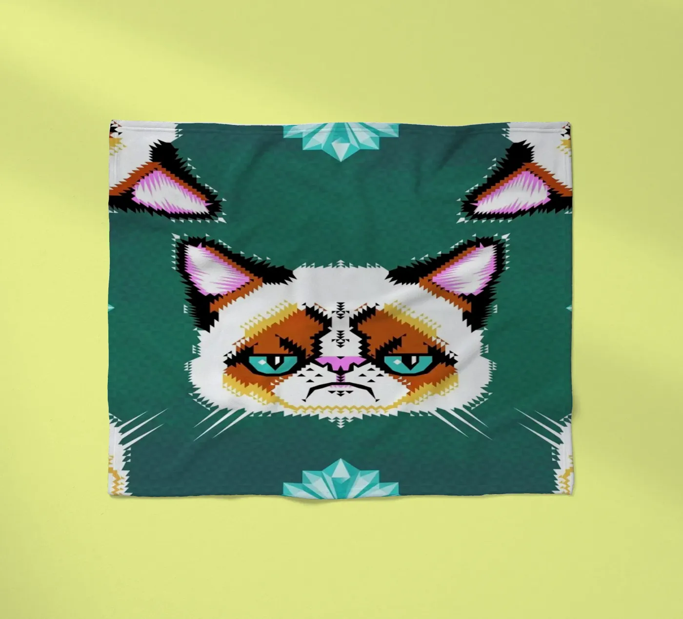 Grumpy Cat fleecedeken van Chobopop