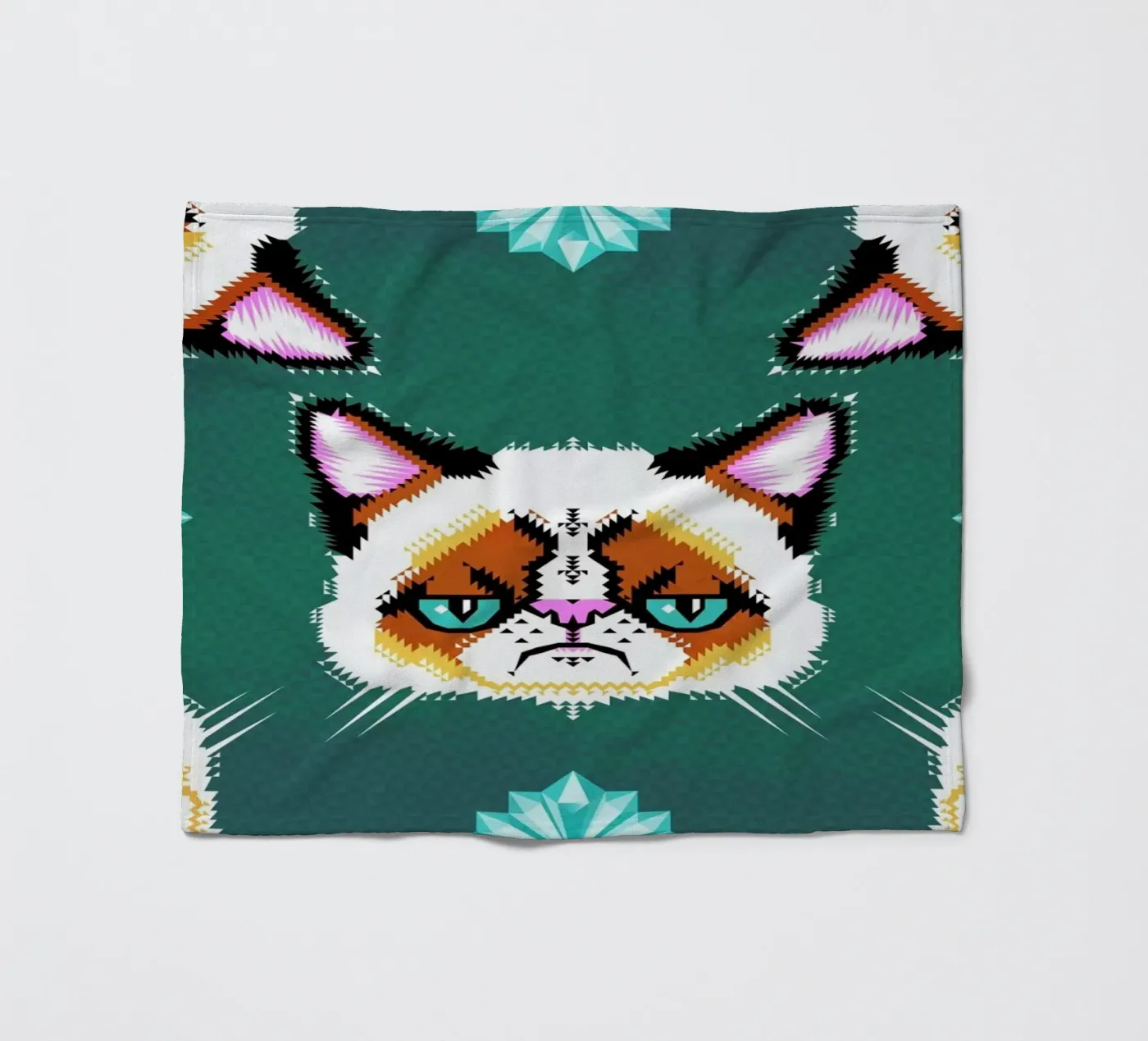 Grumpy Cat Fleecedecke von Chobopop
