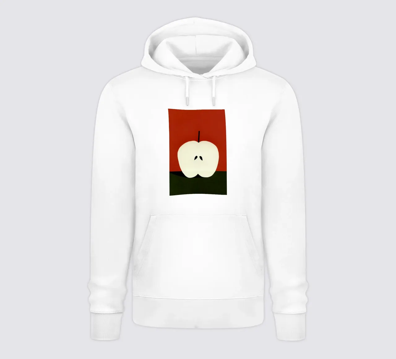 Half Red Apple felpa con cappuccio da Rosi Feist