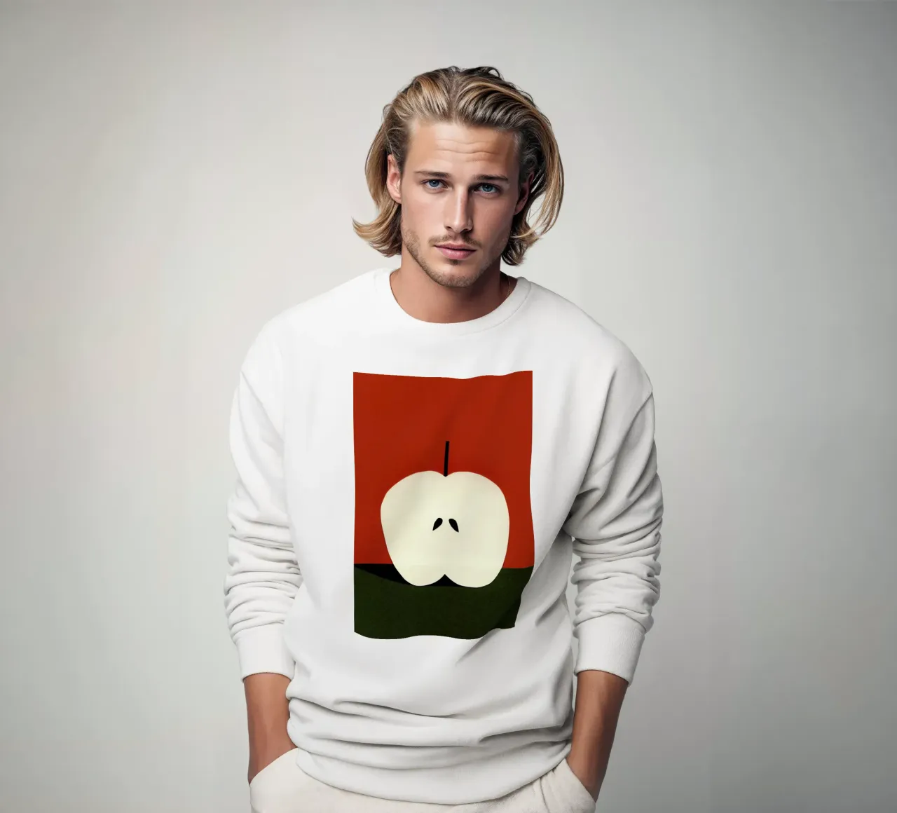 Half Red Apple felpa da Rosi Feist