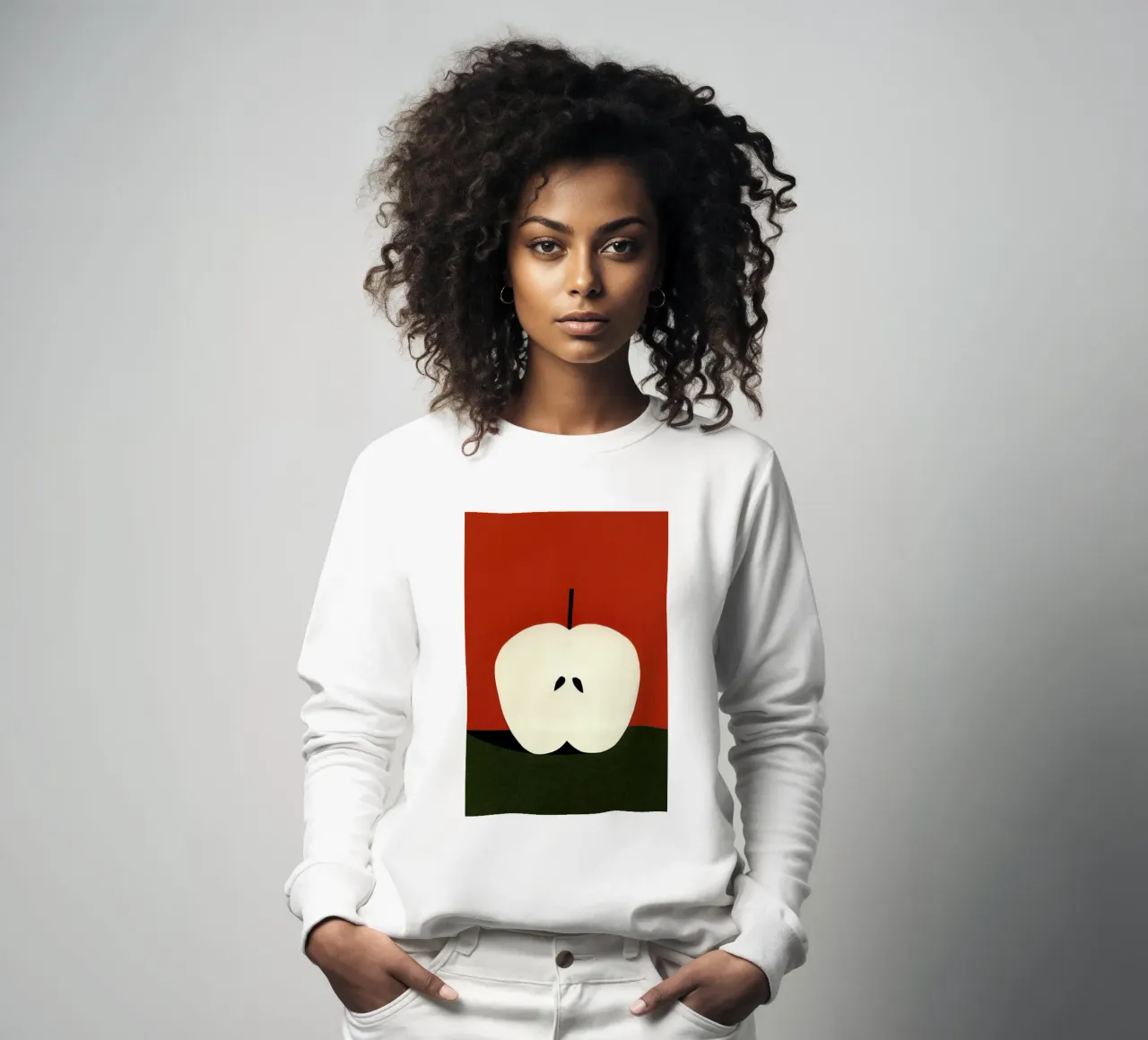 Half Red Apple felpa da Rosi Feist