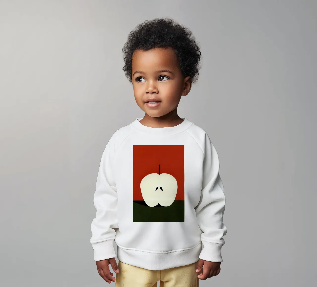 Half Red Apple felpa neonato da Rosi Feist