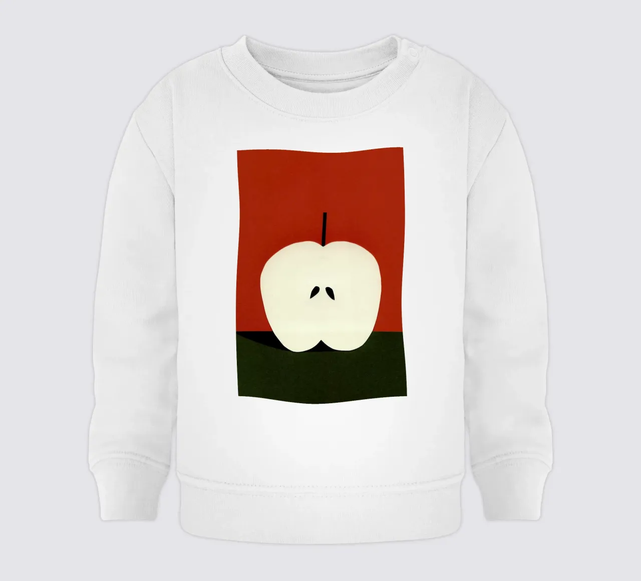 Half Red Apple felpa neonato da Rosi Feist