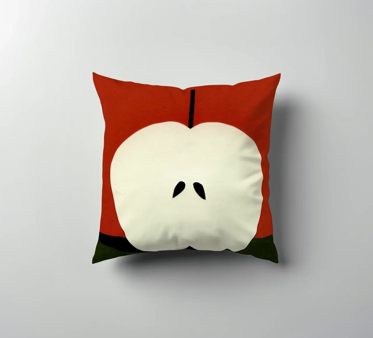 Half Red Apple cuscino da Rosi Feist