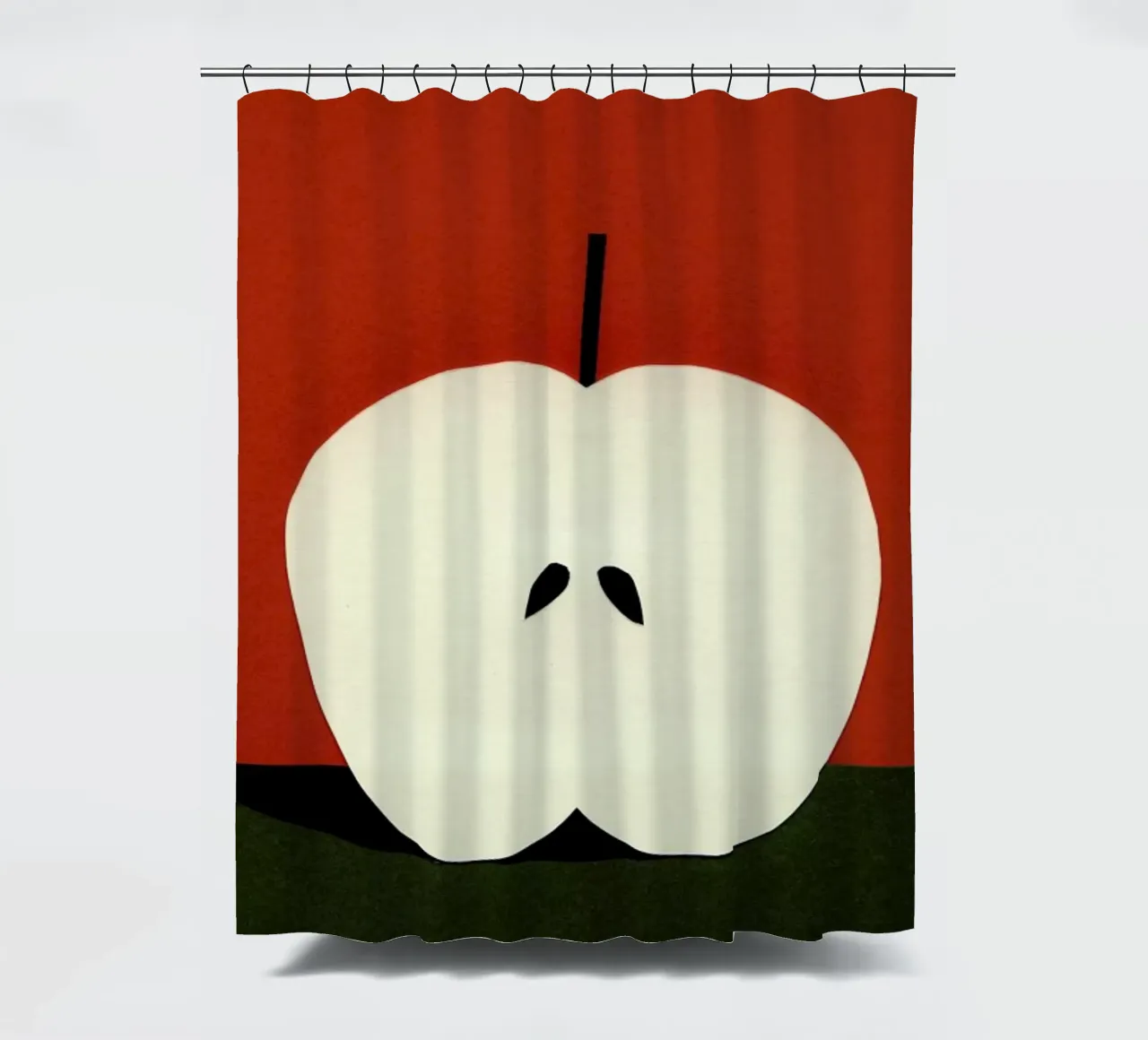 Half Red Apple tenda da doccia da Rosi Feist