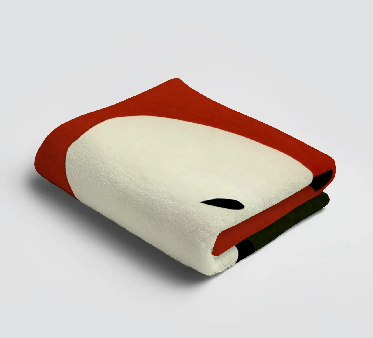 Half Red Apple asciugamano da bagno da Rosi Feist