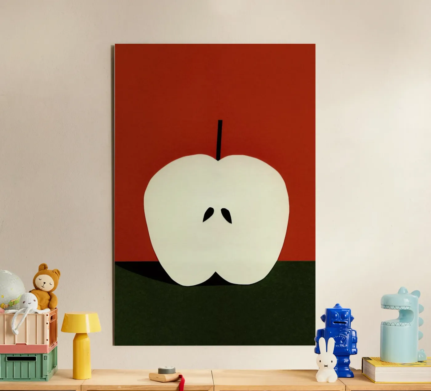 Half Red Apple pannello forex da Rosi Feist
