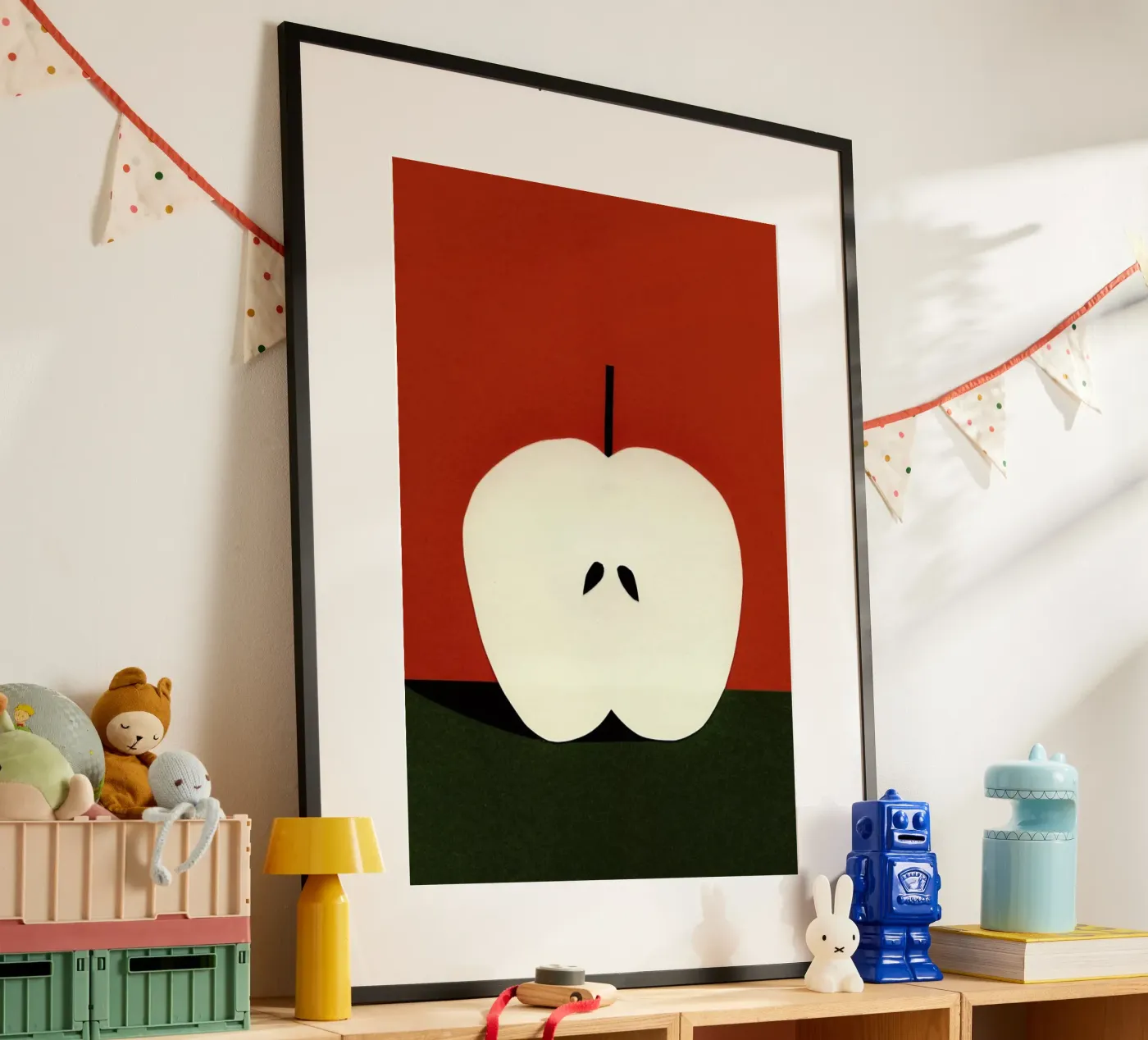 Half Red Apple poster by Rosi Feist