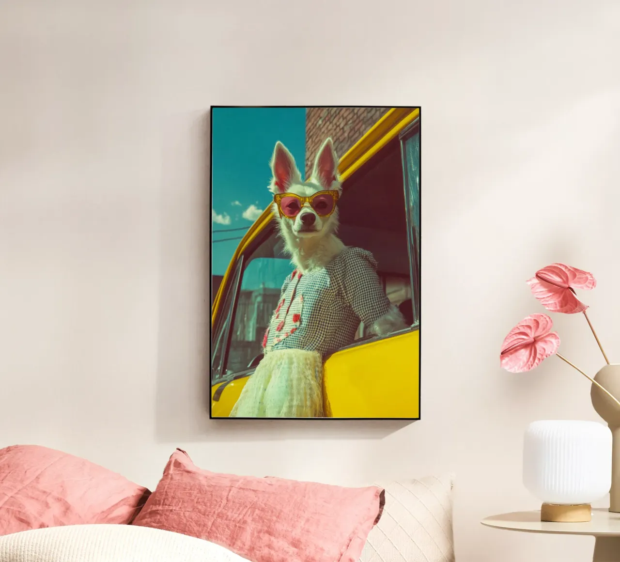 Bianca plexiglass da Affiches Chien Originales – Dogland