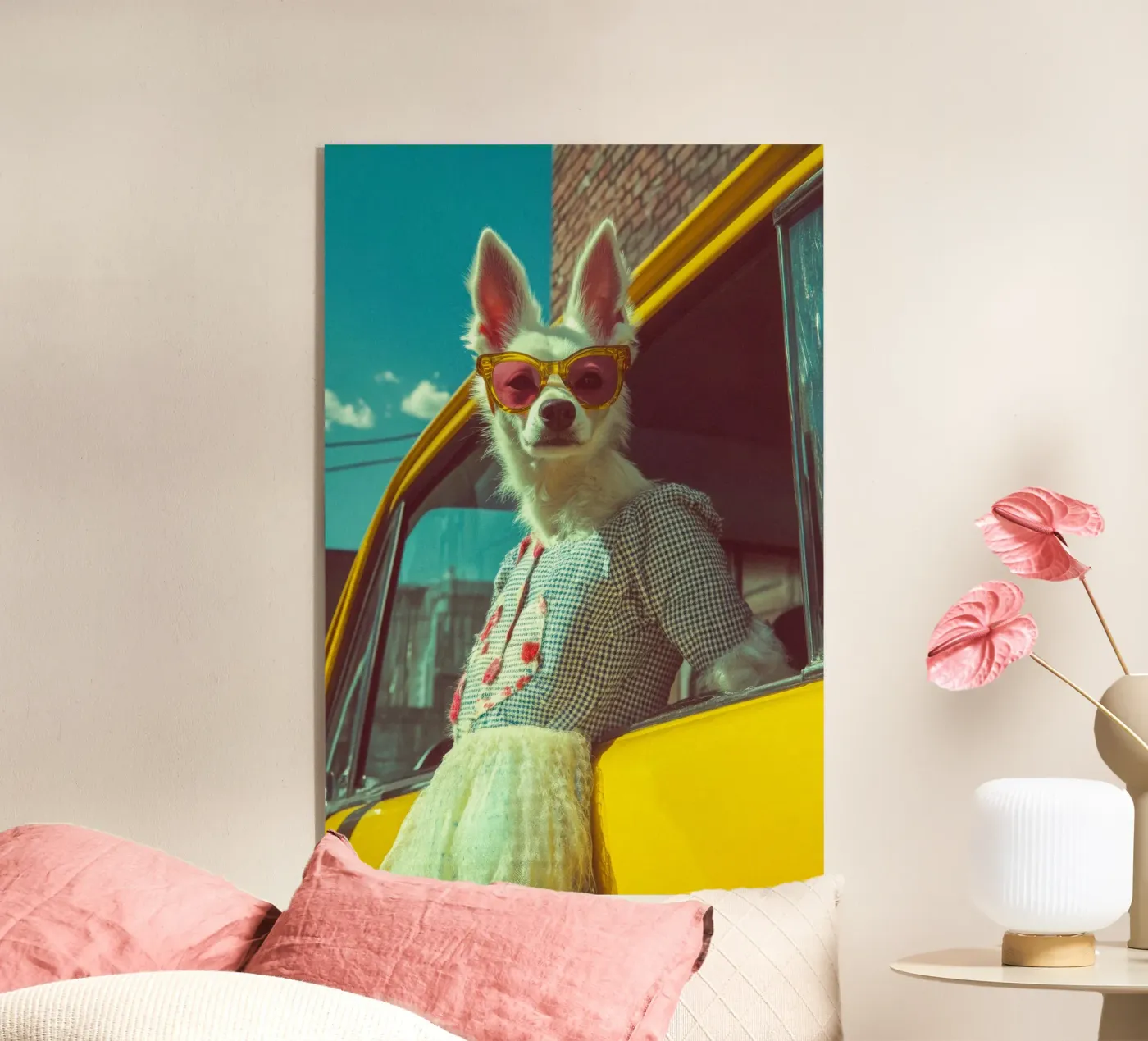 Bianca plexiglas de Affiches Chien Originales – Dogland