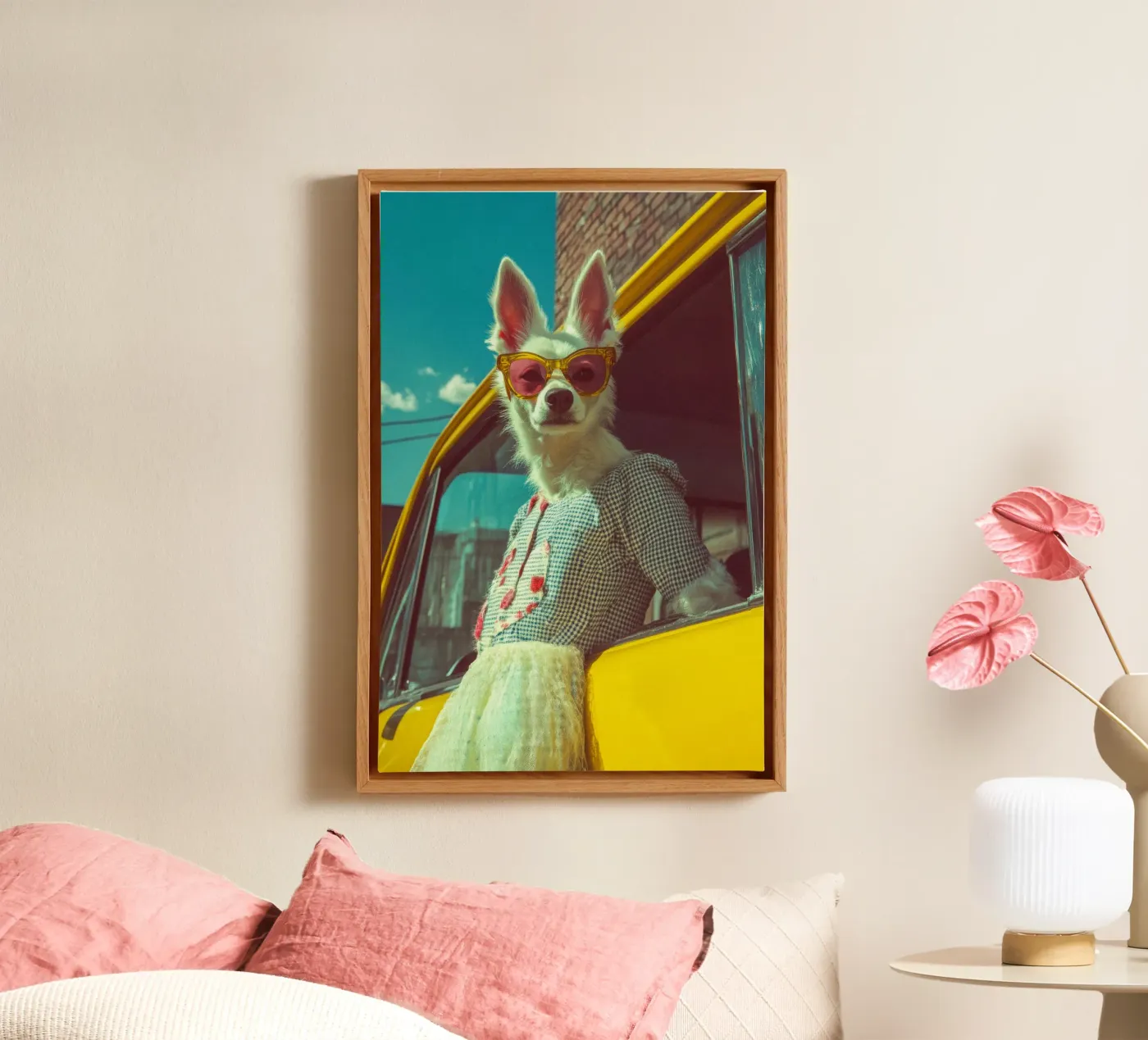 Bianca tela da Affiches Chien Originales – Dogland