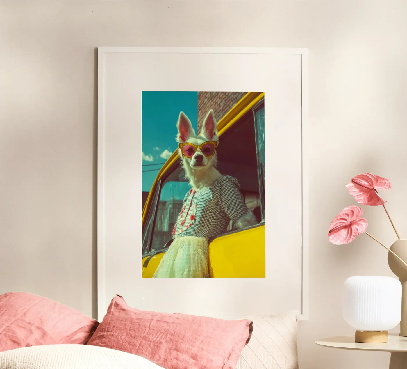 Bianca poster by Affiches Chien Originales – Dogland