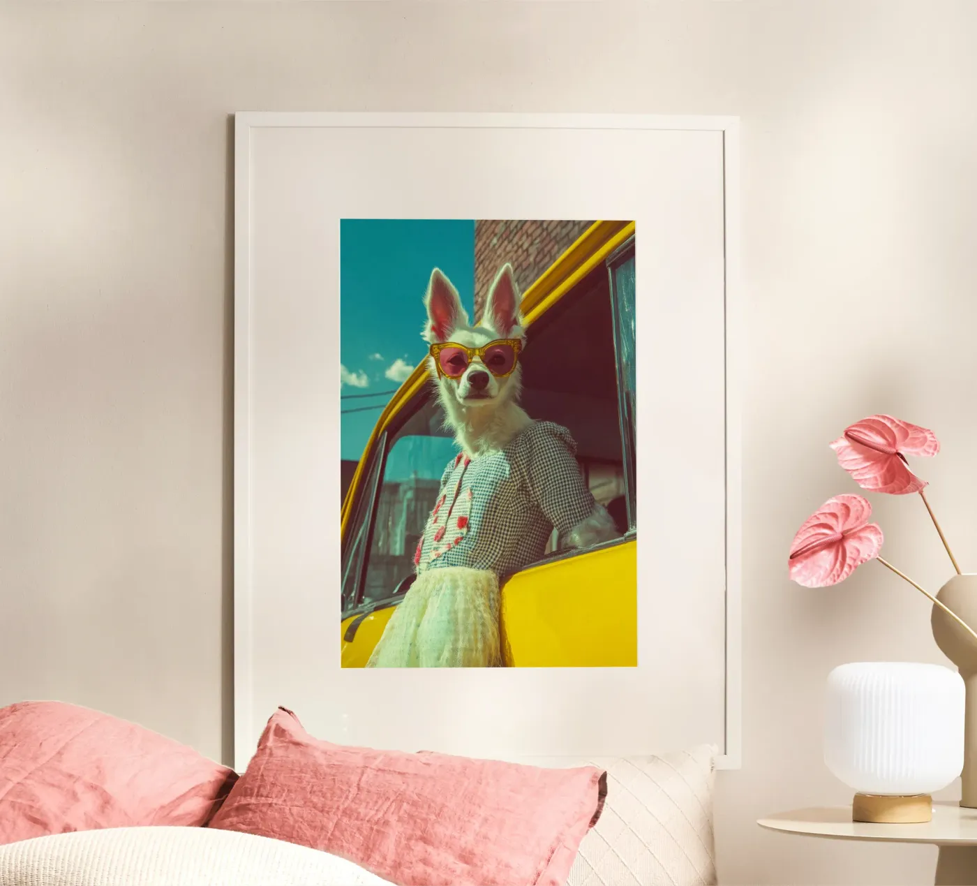 Bianca poster van Affiches Chien Originales – Dogland