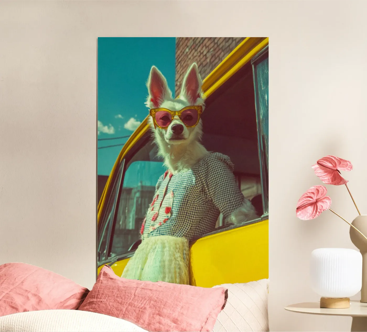 Bianca poster van Affiches Chien Originales – Dogland