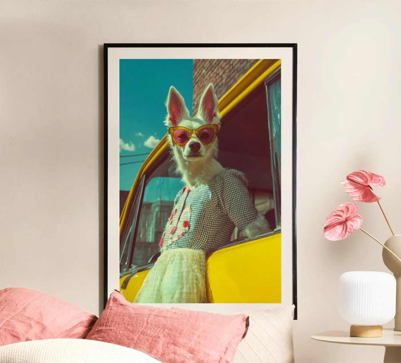 Bianca poster van Affiches Chien Originales – Dogland