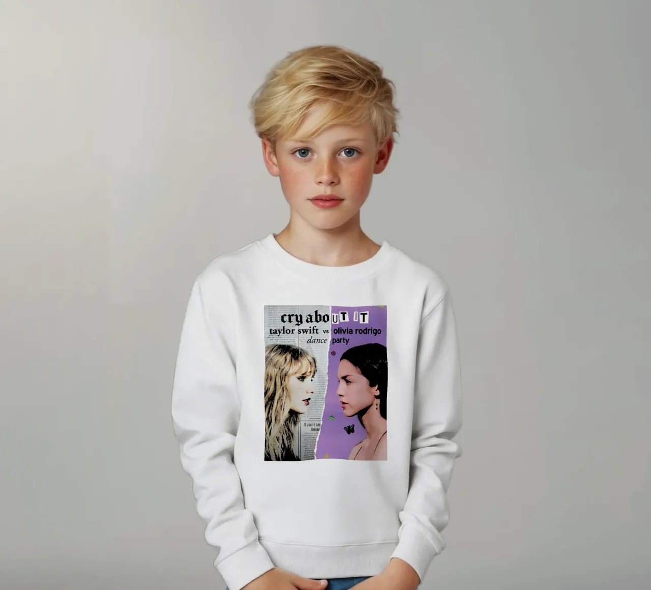 Taylor Swift e Olivia Rodriguez felpa bambino da music soul