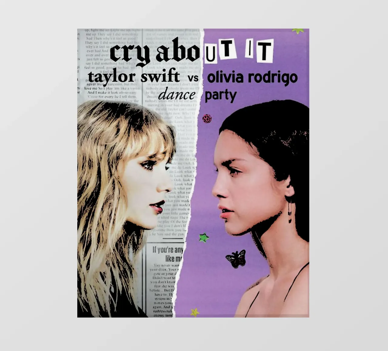 Taylor Swift e Olivia Rodriguez pellicola backlit da music soul