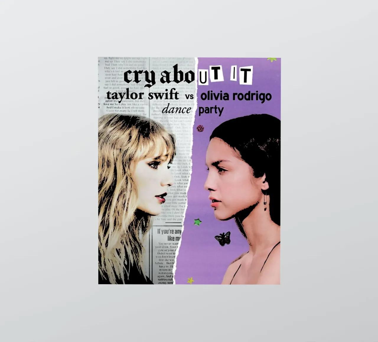 Taylor Swift e Olivia Rodriguez adesivo da music soul
