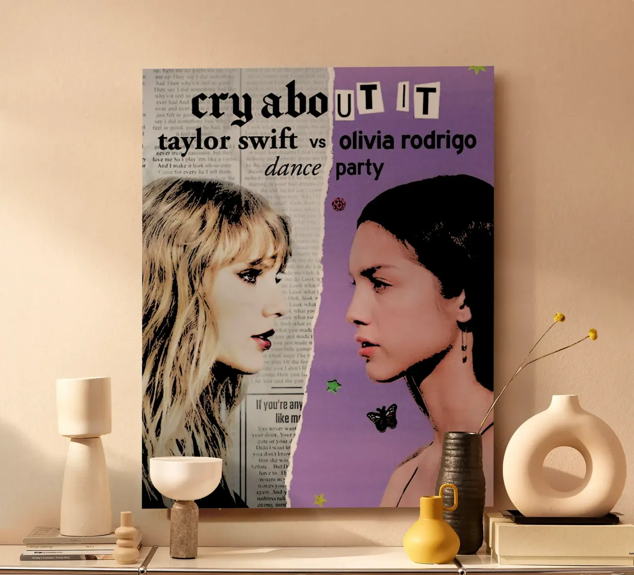 Taylor Swift e Olivia Rodriguez alluminio dibond da music soul