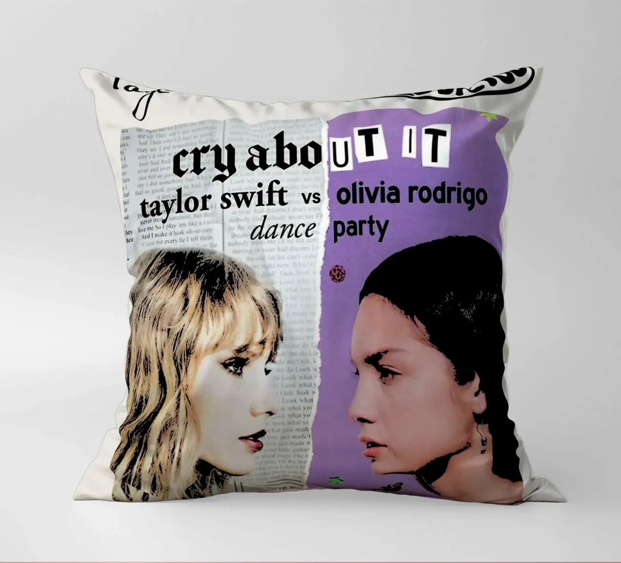 Taylor Swift e Olivia Rodriguez 2 cuscino da music soul