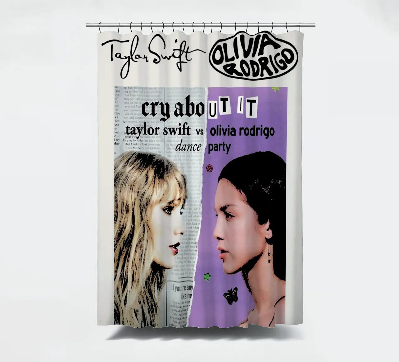 Taylor Swift e Olivia Rodriguez 2 tenda da doccia da music soul
