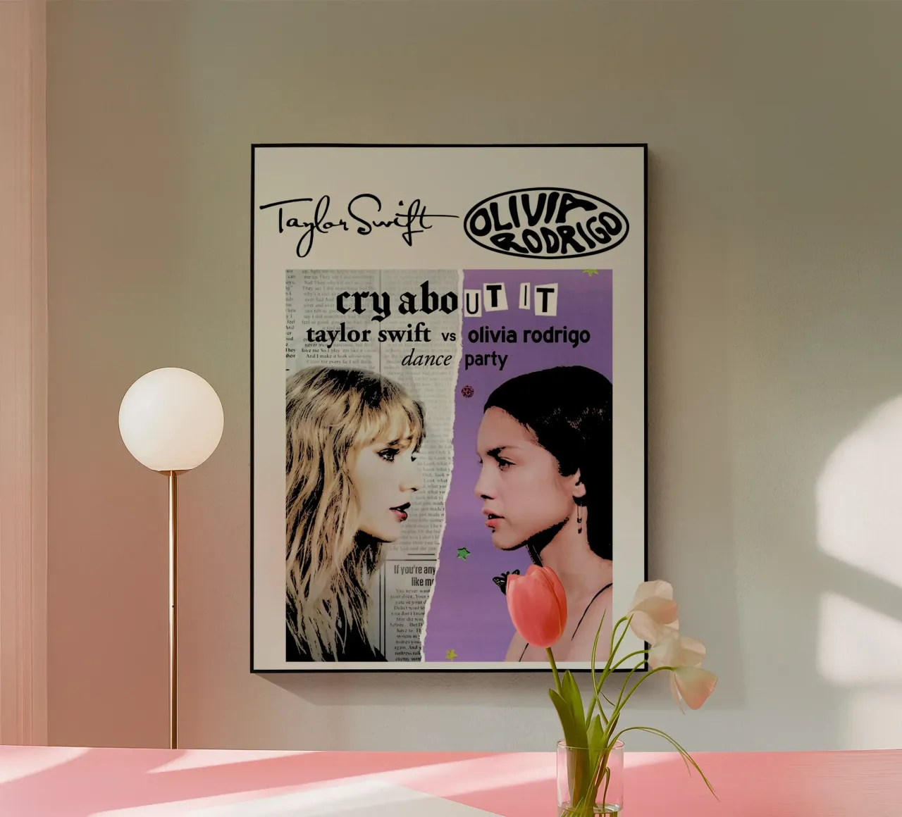 Taylor Swift e Olivia Rodriguez 2 plexiglass da music soul