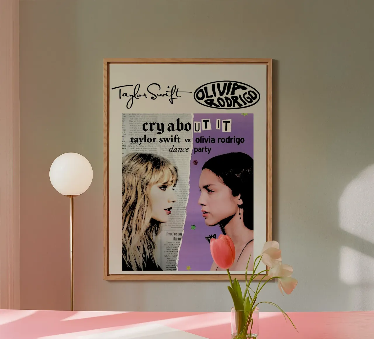 Taylor Swift e Olivia Rodriguez 2 alluminio dibond da music soul
