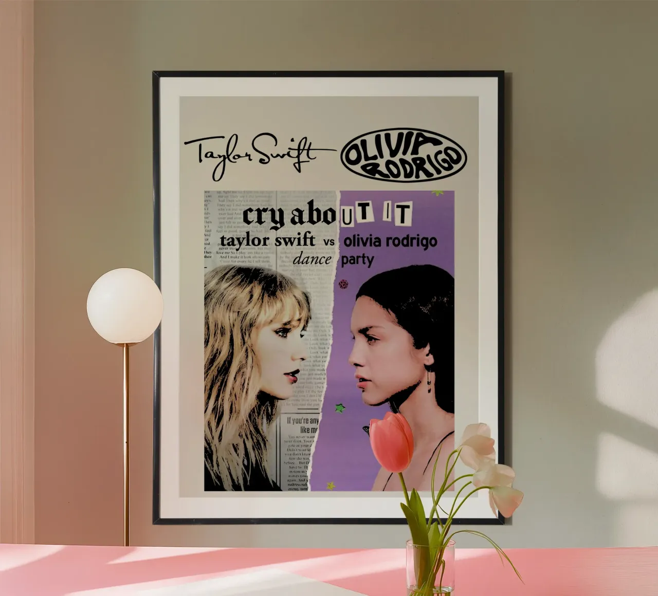 Taylor Swift e Olivia Rodriguez 2 carta hahnemühle da music soul