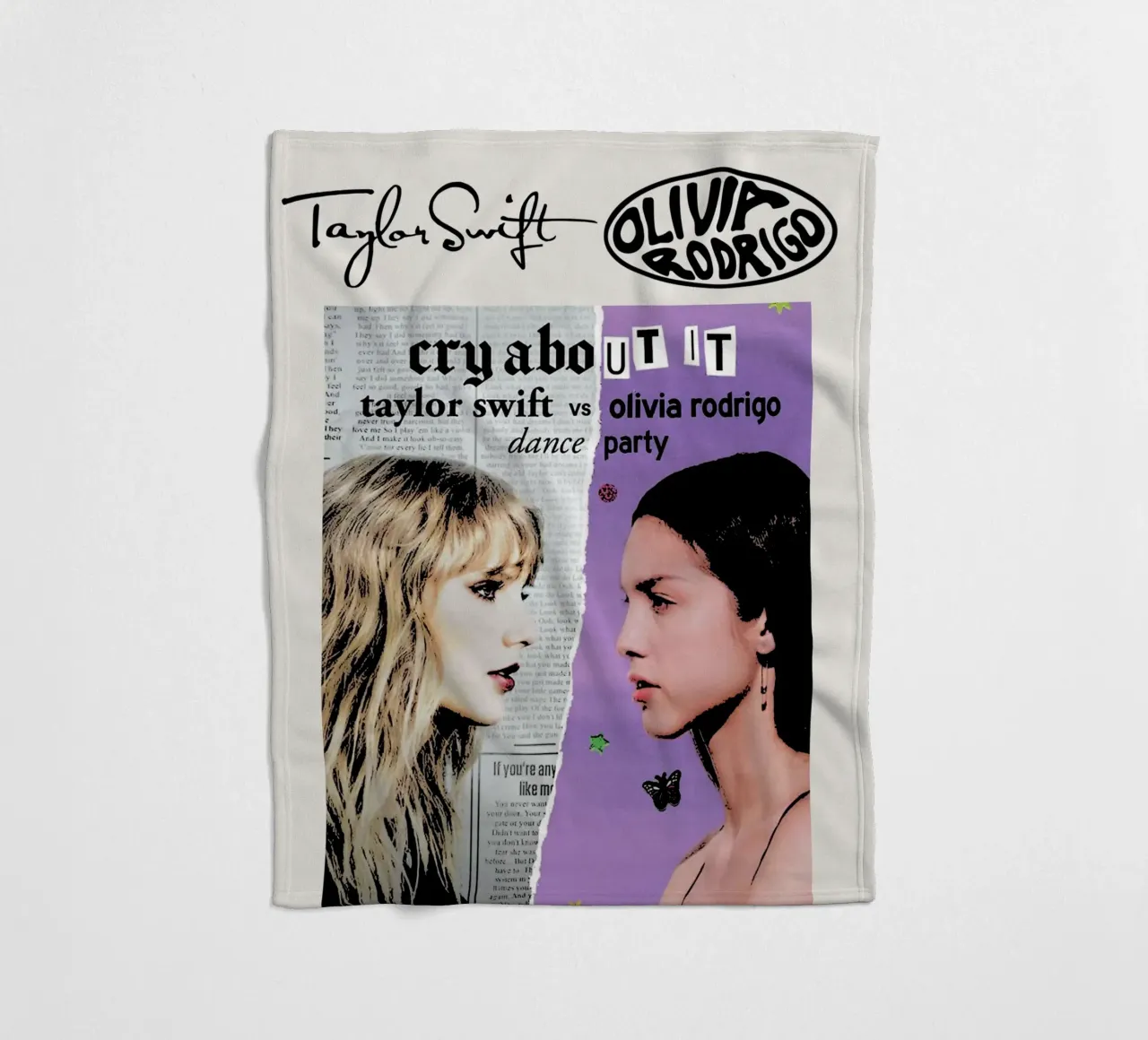 Taylor Swift e Olivia Rodriguez 2 coperta in pile da music soul