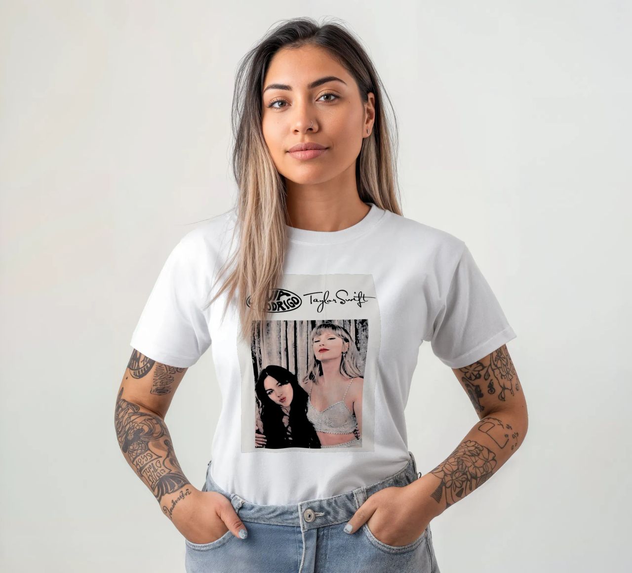 Taylor Swift e Olivia Rodriguez Arte t-shirt da music soul