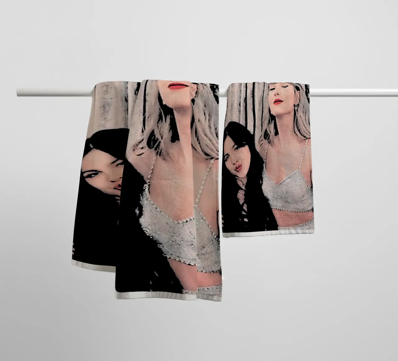 Taylor Swift And Olivia Rodriguez Art towel by music soul