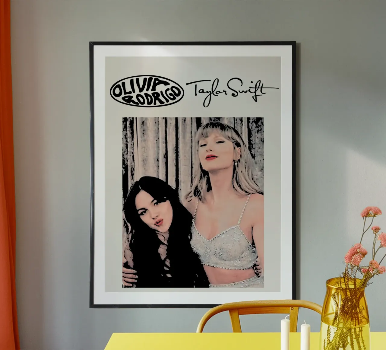 Taylor Swift en Olivia Rodriguez kunst hahnemühle van music soul