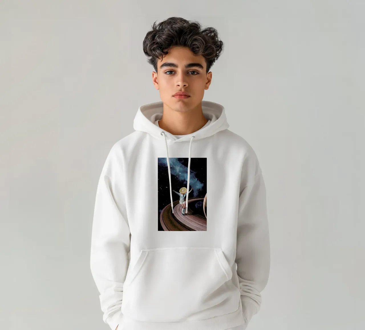 Jumping Oranges in My Head felpa con cappuccio da Maarten Léon