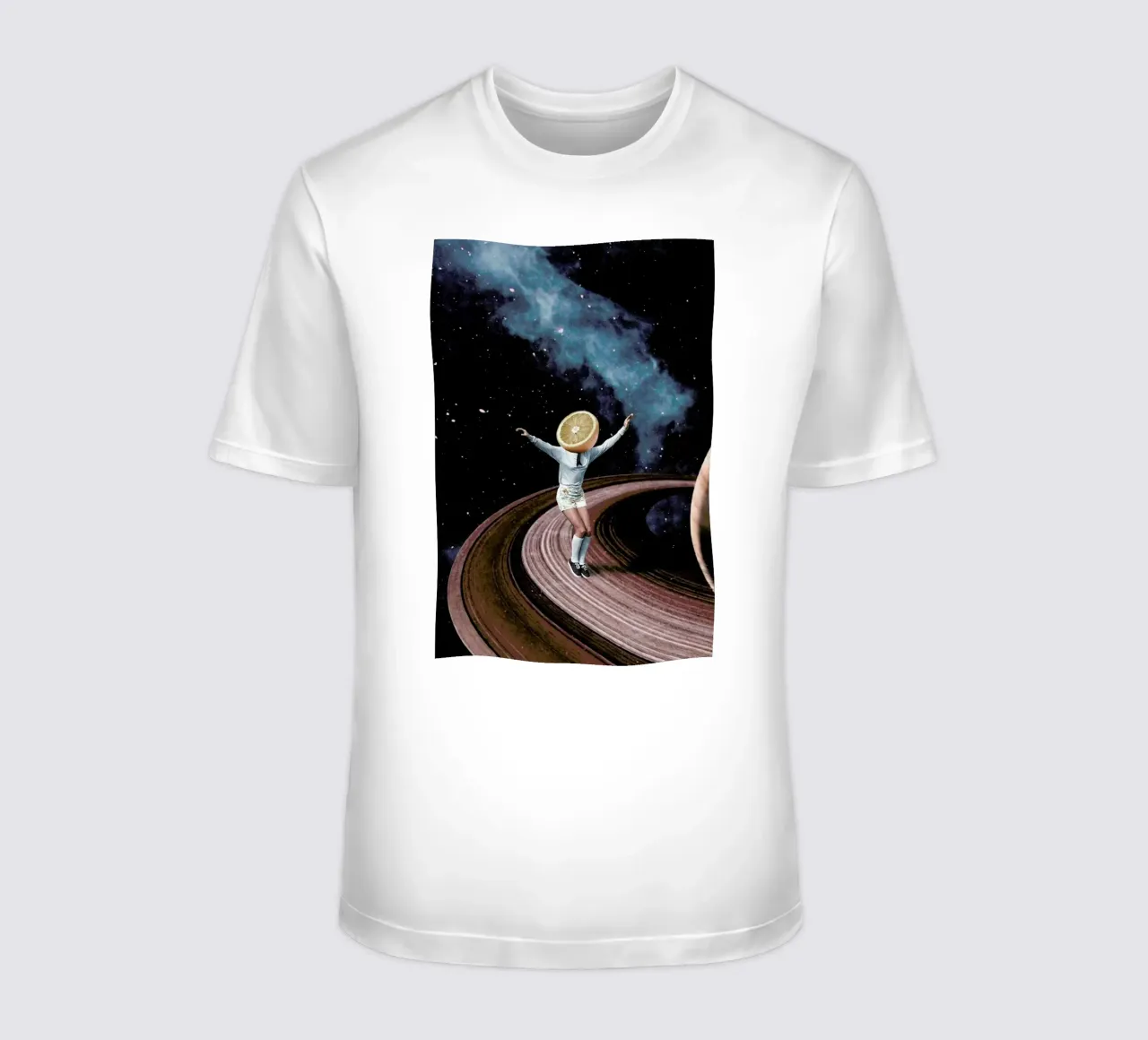 Jumping Oranges in My Head t-shirt by Maarten Léon