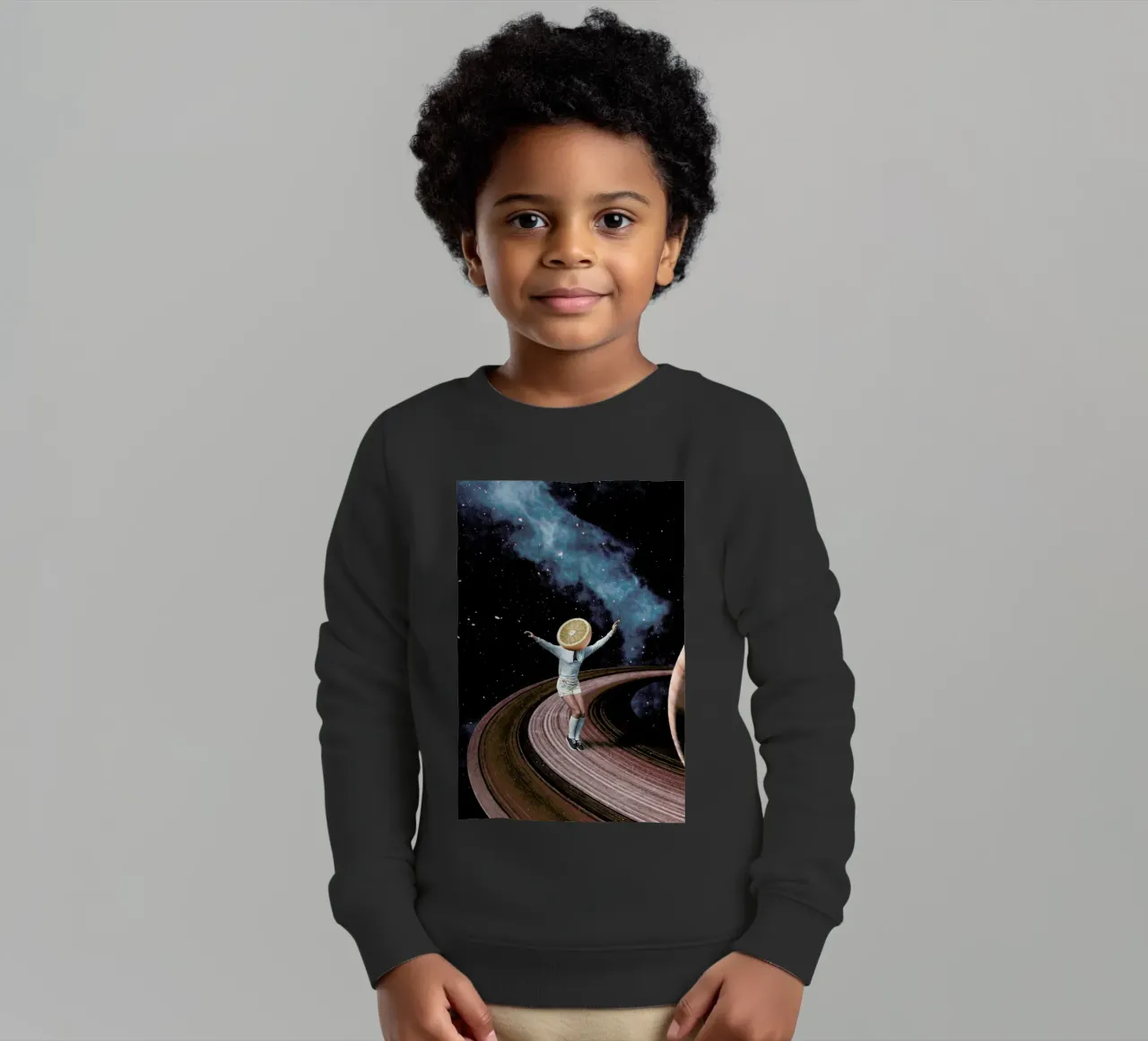 Jumping Oranges in My Head felpa bambino da Maarten Léon