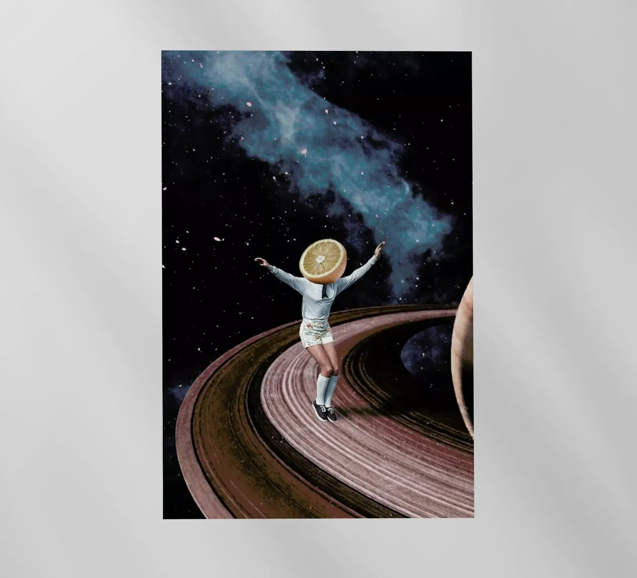 Jumping Oranges in My Head pellicola backlit da Maarten Léon