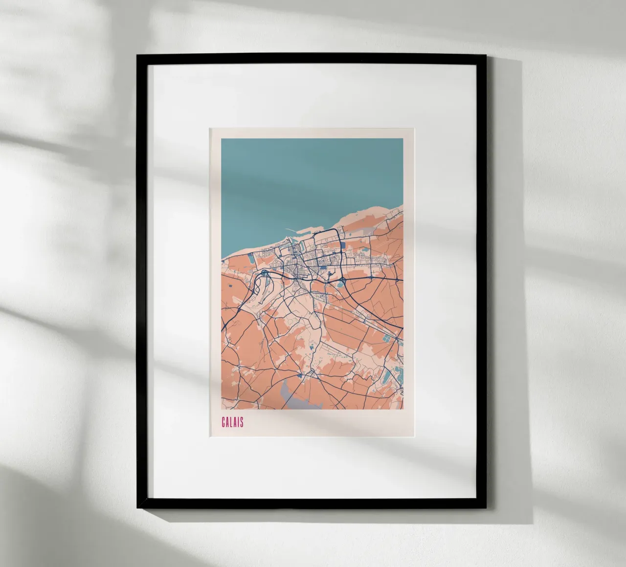 Calais - Porta della Francia poster con telaio in plastica da MOOODZART