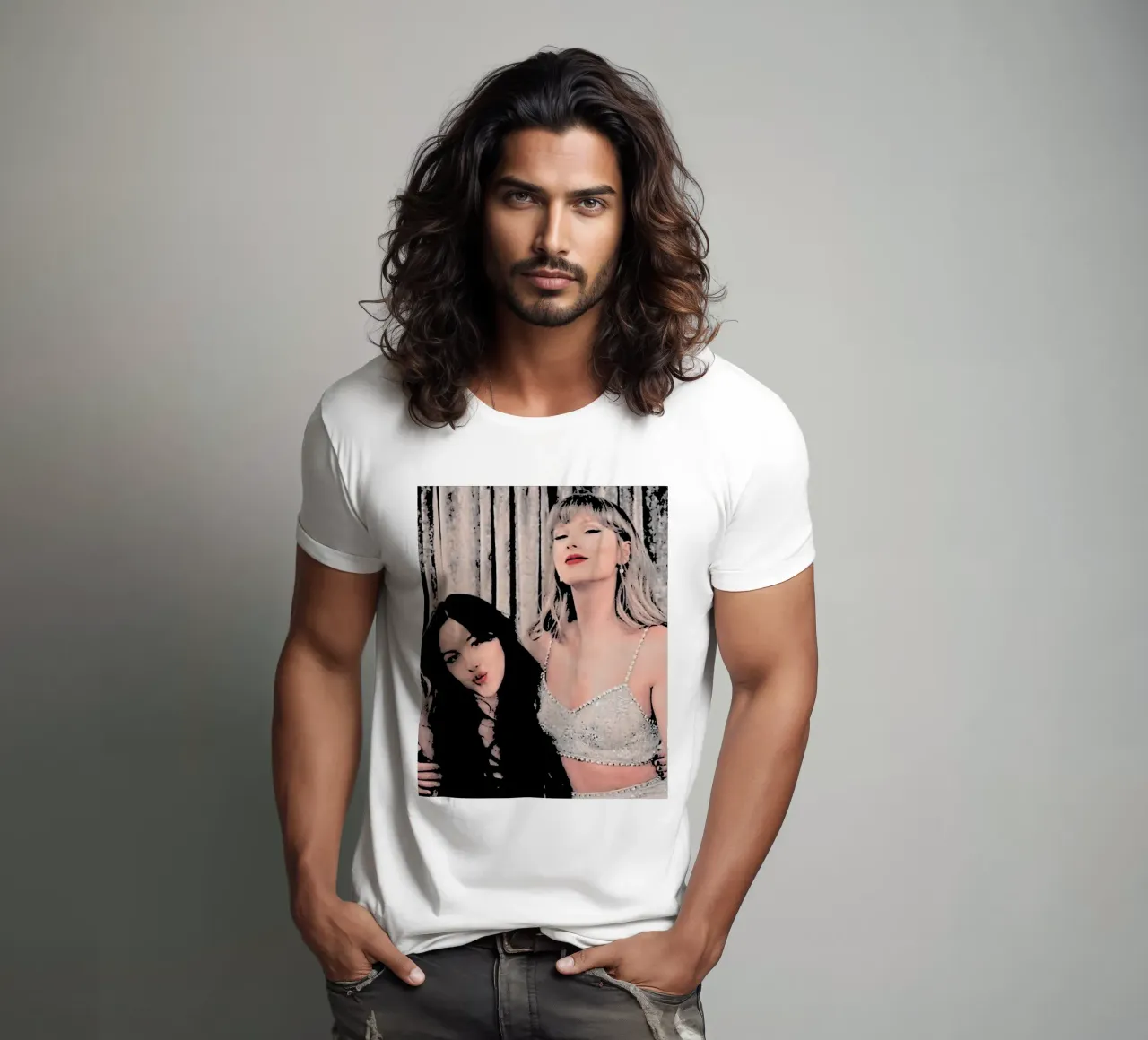 Taylor Swift e Olivia Rodriguez pop art t-shirt da music soul