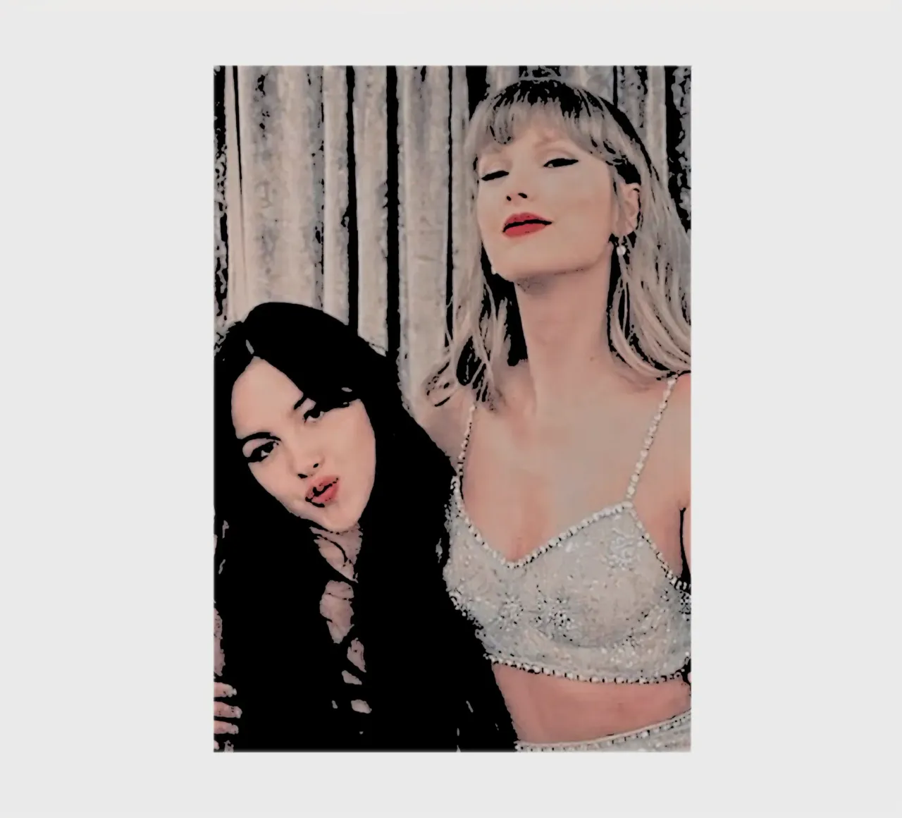 Taylor Swift And Olivia Rodriguez pop art notebook by music soul