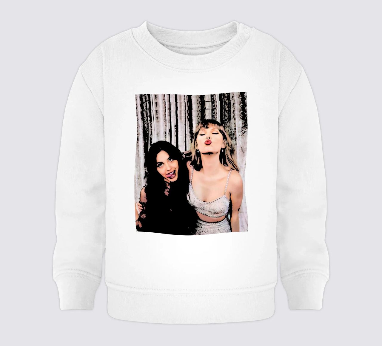 Taylor Swift e Olivia Rodriguez pop art felpa neonato da music soul