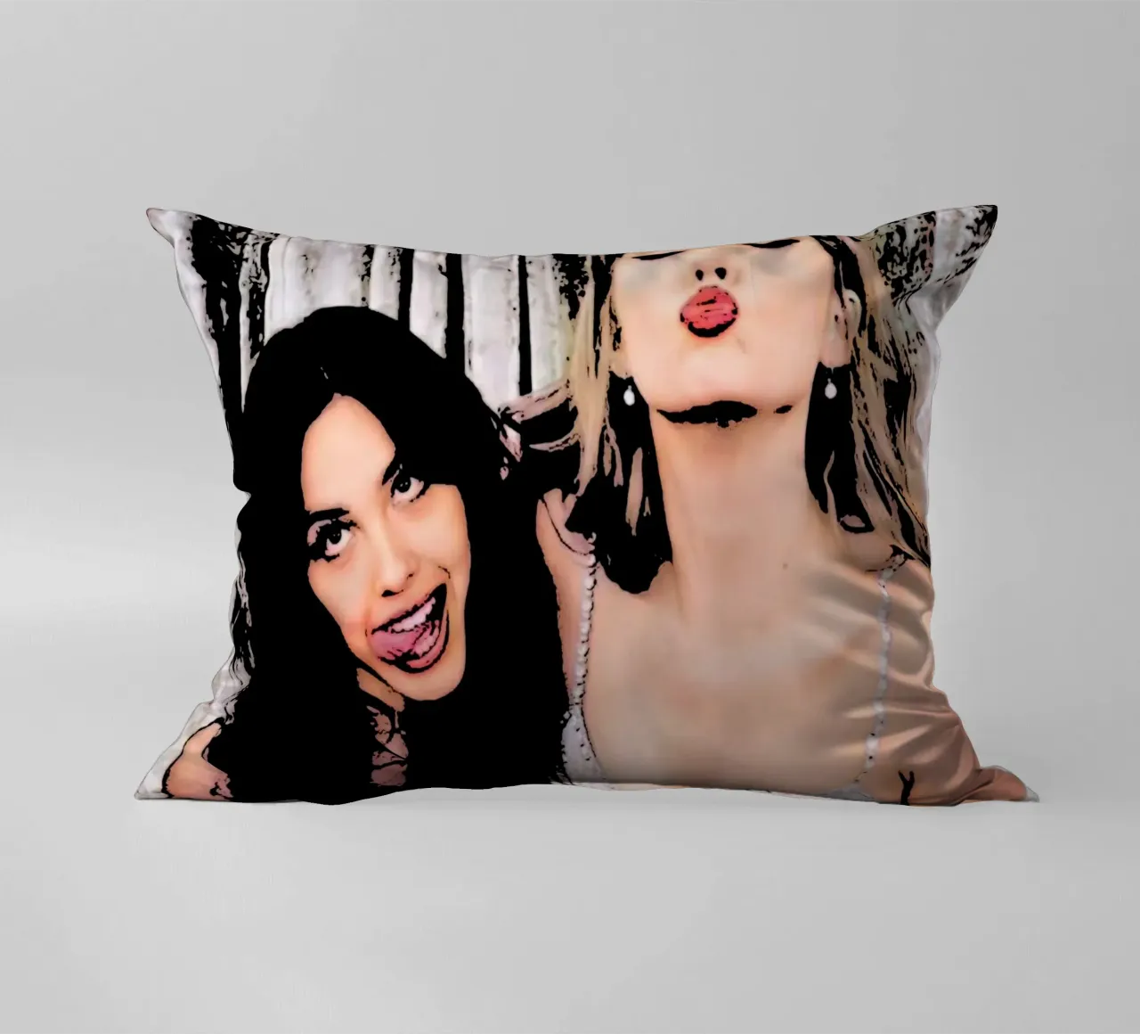 Taylor Swift e Olivia Rodriguez pop art cuscino da music soul
