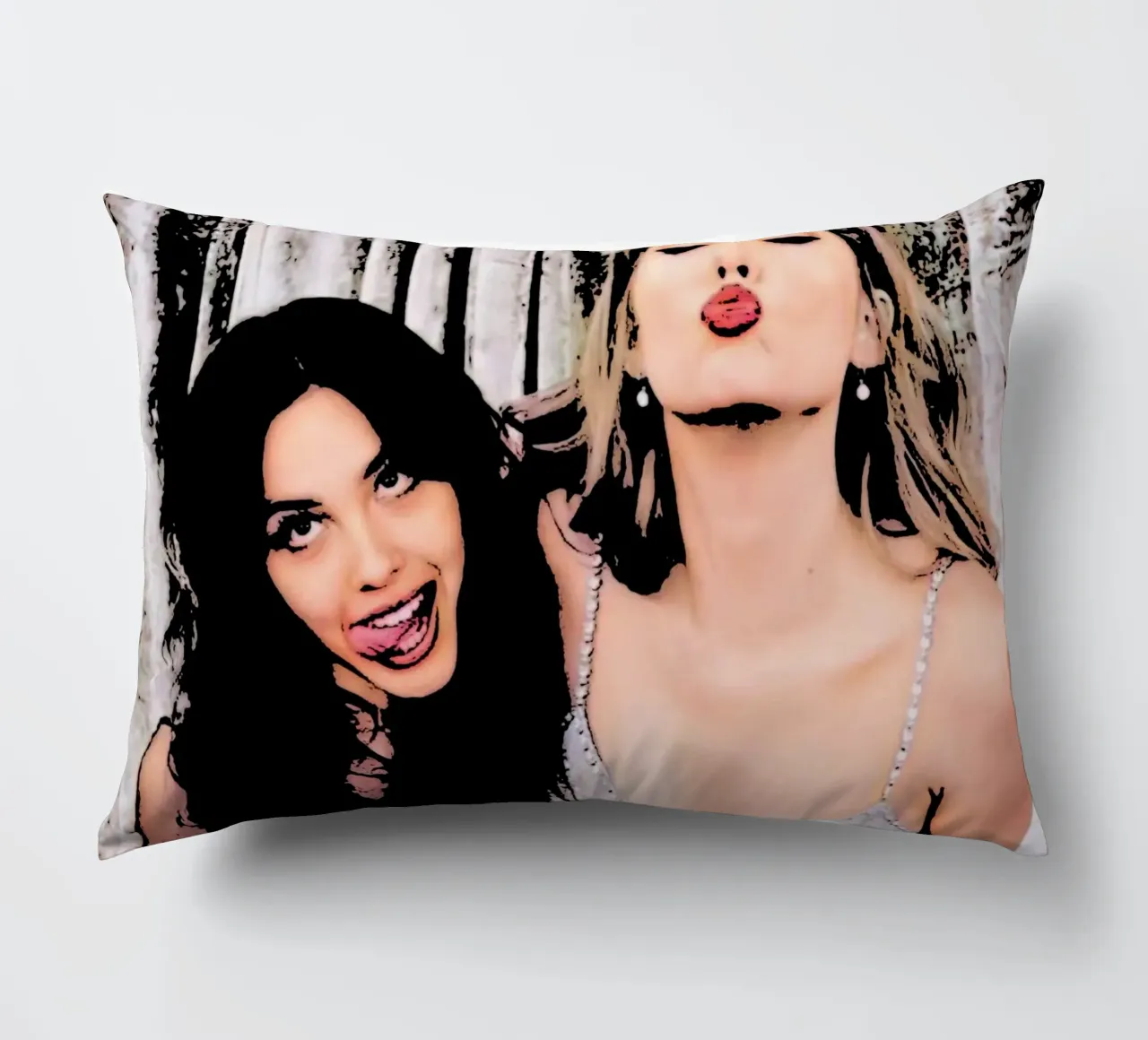 Taylor Swift e Olivia Rodriguez pop art cuscino da music soul