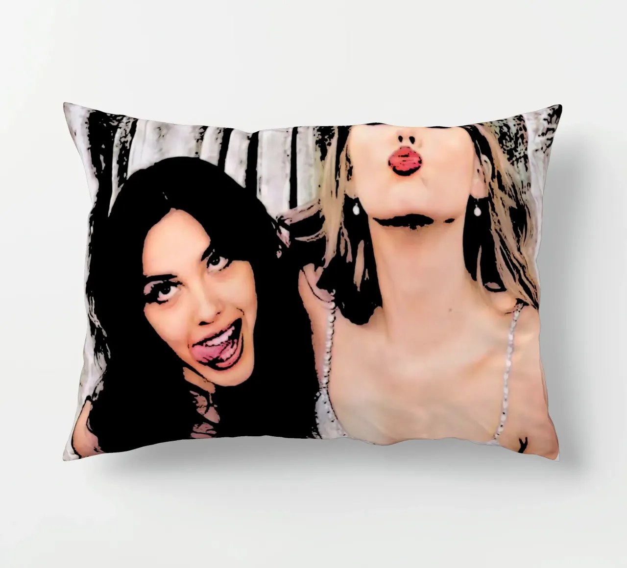 Taylor Swift e Olivia Rodriguez pop art cuscino da music soul
