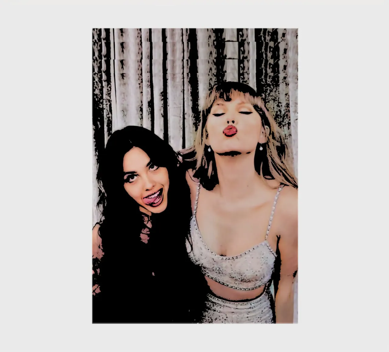 Taylor Swift And Olivia Rodriguez pop art notebook by music soul
