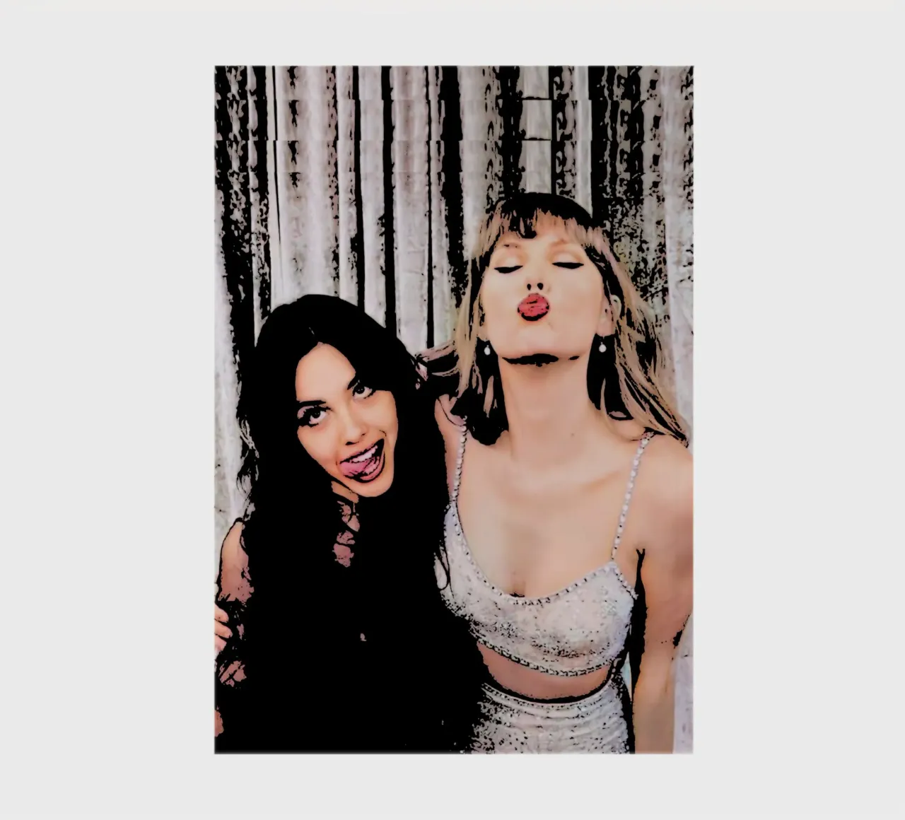 Taylor Swift And Olivia Rodriguez pop art notebook by music soul